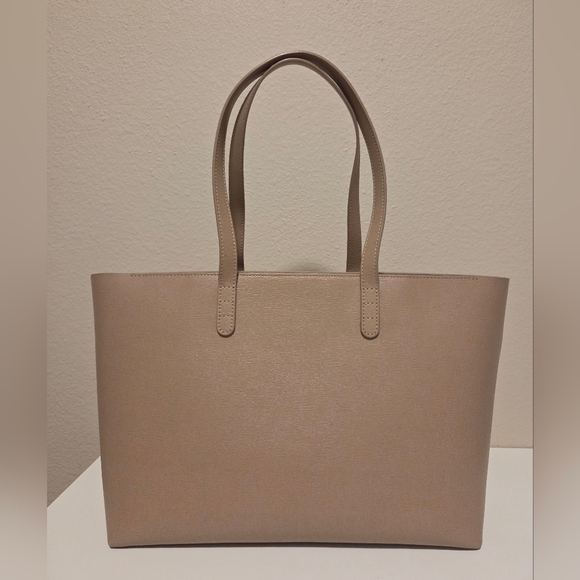 Mansur Gavriel Small Zip Shoulder Tote – Light Beige - Picture 3 of 12